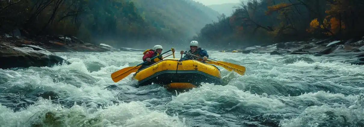 rafters experiencing middle ocoee whitewater